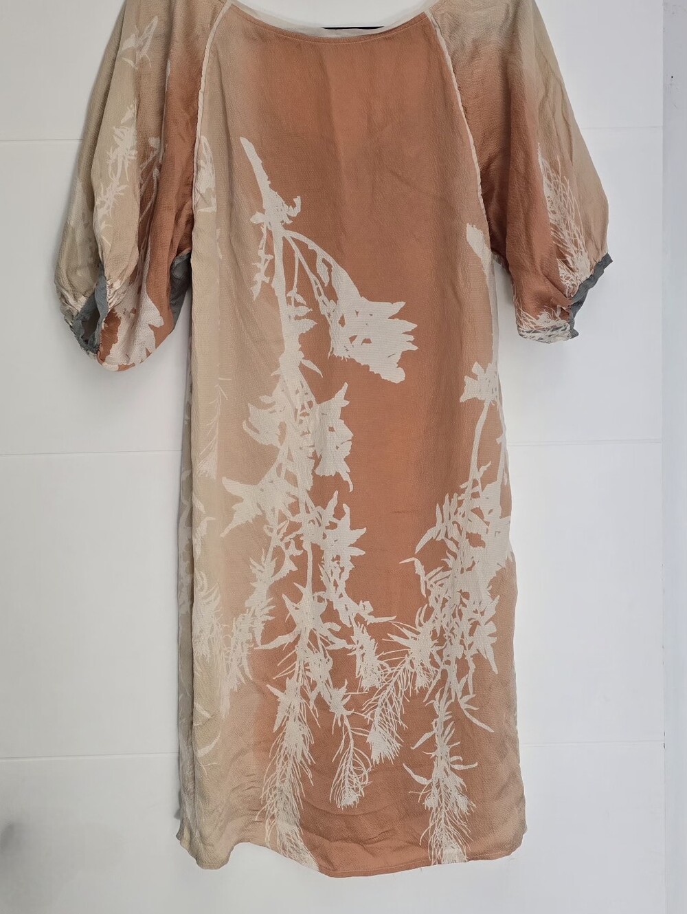 DVF Deena 100% Silk Colorblock Dress Size 6 (Altered Hem)